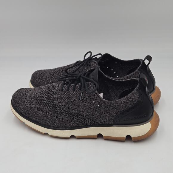 Cole Haan Mens Zerogrand C35370 Gray Knit Lace-Up Oxford Dress Shoes Size 9.5M main image 7